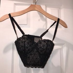 Bebe corset crop top